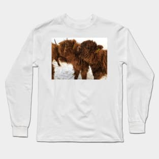 Scottish Highland Cattle Calves 1674 Long Sleeve T-Shirt